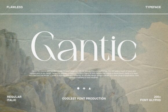 Gantic Font - Featured Image