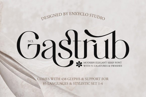 Gastrub Font - Featured Image