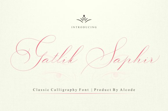 Gatlik Saphir Font - Featured Image