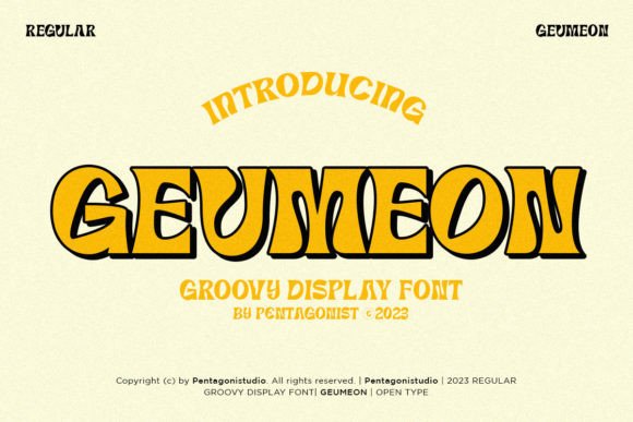 Geumeon Groovy Display Font - Featured Image