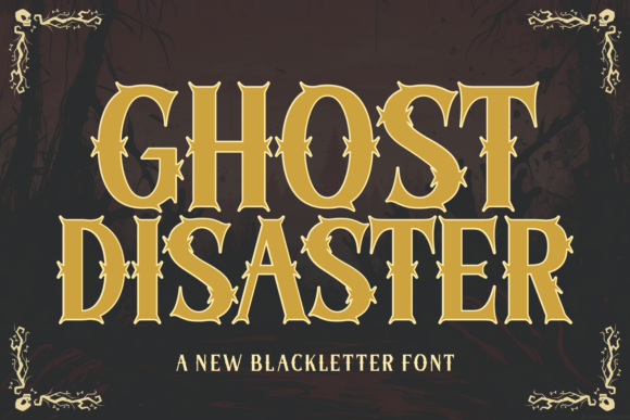 Ghost Disaster Font - Featured Image