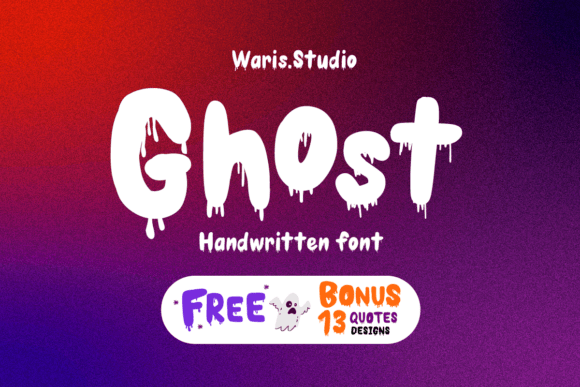 Ghost & Halloween Quotes Bundle Font - Featured Image