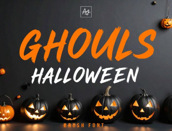 Ghouls Halloween Font - Featured Image