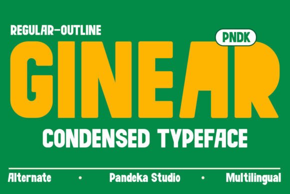 Ginear Font - Featured Image