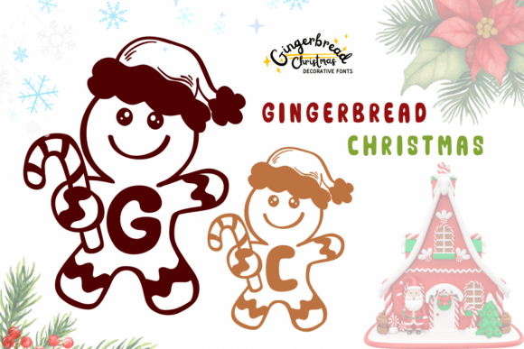 Gingerbread Christmas Font - Featured Image