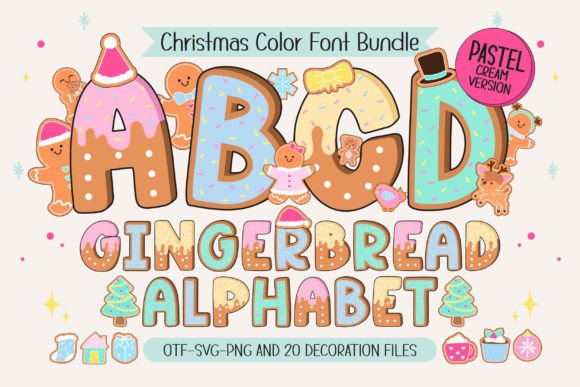 Gingerbread Pastel Cream Font - Featured Image