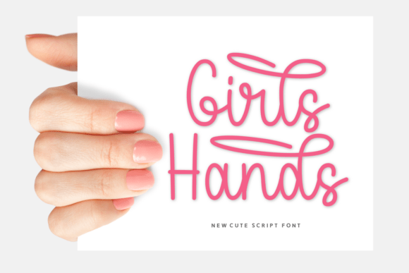 Girls Hands Font - Featured Image