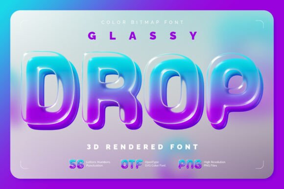 Glassydrop Font - Featured Image