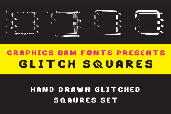 Glitch Squares Font - Featured Image