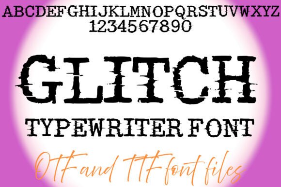 Glitch Typewriter Font - Featured Image