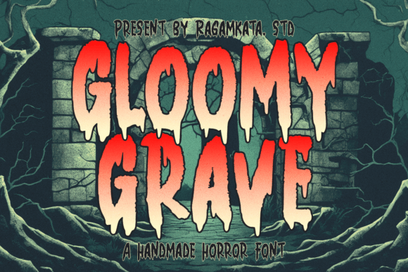 Gloomy Grave Font - Featured Image