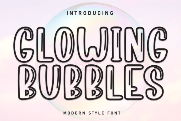 Glowing Bubbles Font - Featured Image