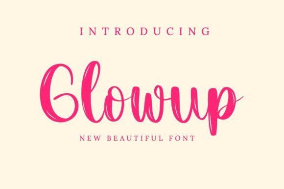 Glowup Font - Featured Image