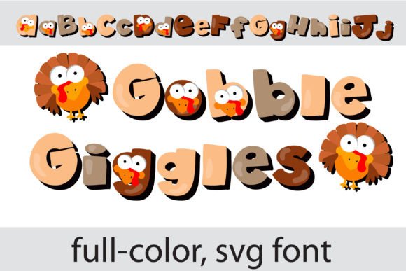 Gobble Giggles Font - Featured Image