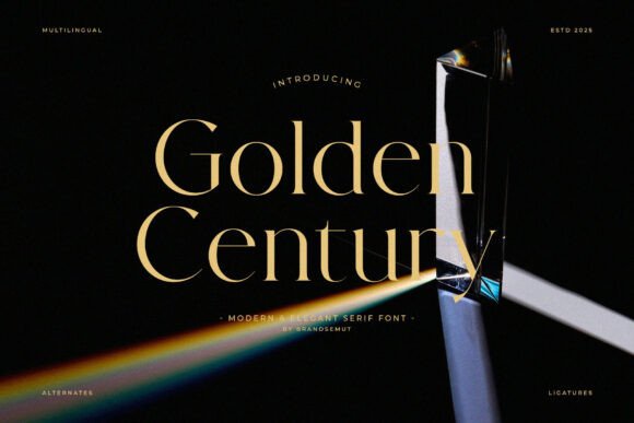 Golden Century Font - Featured Image