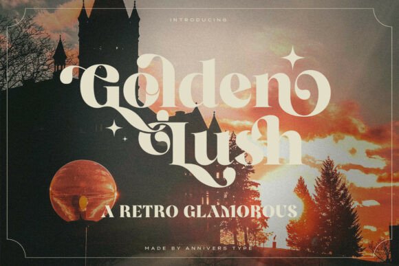 Golden Lush Font - Featured Image