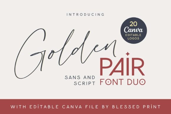 Golden Pair Font - Featured Image