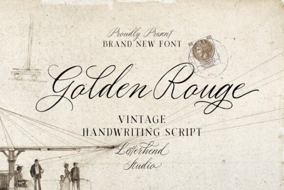 Golden Rouge Font - Featured Image