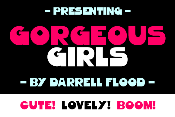 Gorgeous Girls Font - Featured Image