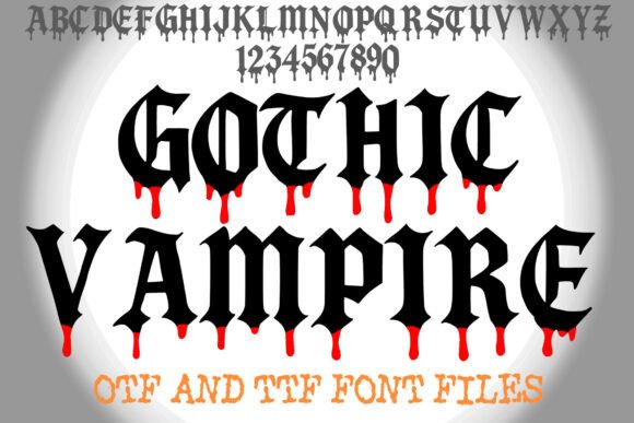 Gothic Vampire Font - Featured Image