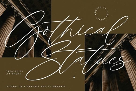 Gothical Statues Font - Featured Image