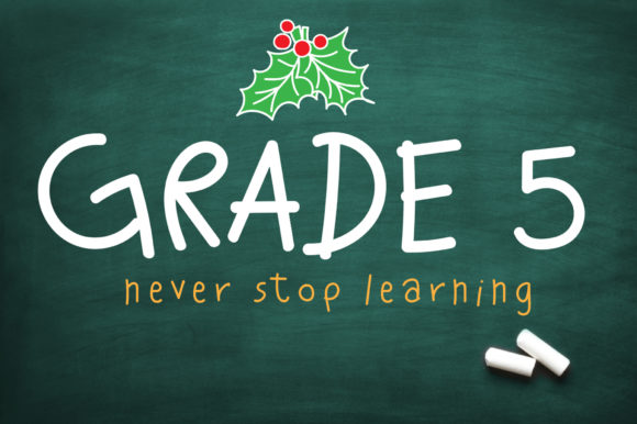 Grade 5 Font - Featured Image