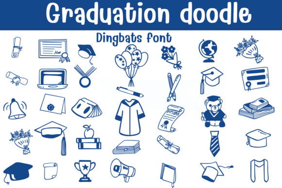 Graduation Doodle Font - Featured Image