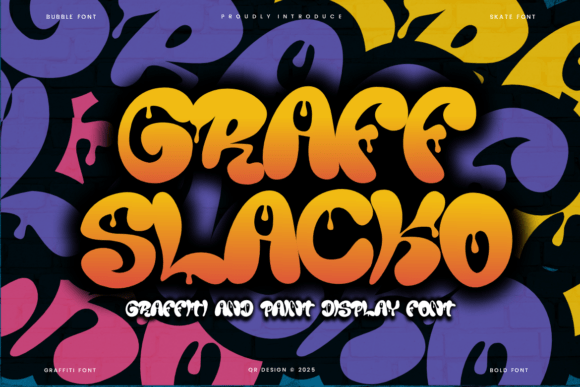 Graff Slacko Font - Featured Image