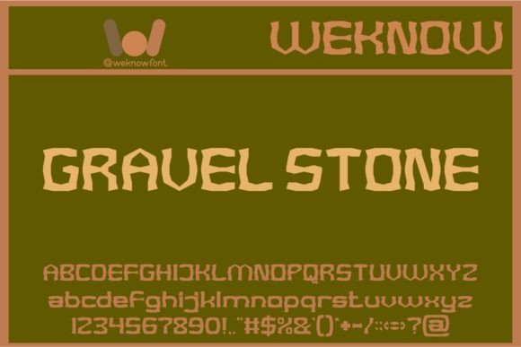 Gravel Stone Font - Featured Image