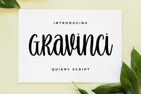 Gravinci Font - Featured Image