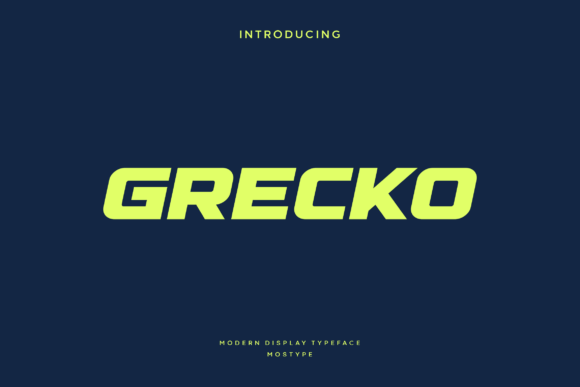 Grecko Font - Featured Image