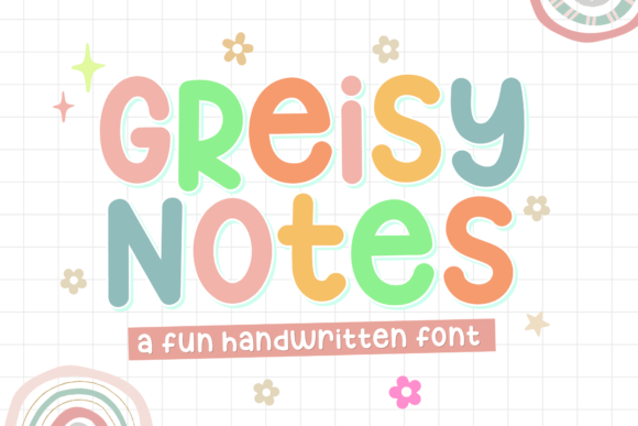 Greisy Notes Font - Featured Image