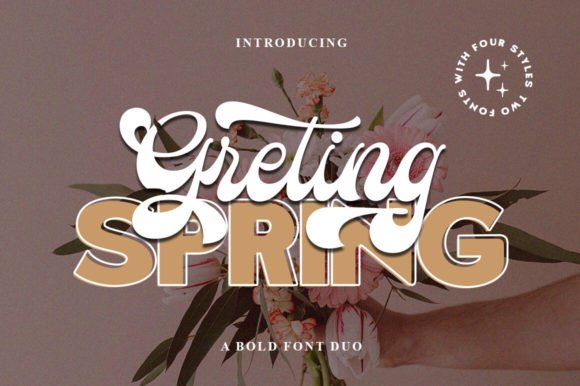 Greting Spring Duo Font - Featured Image
