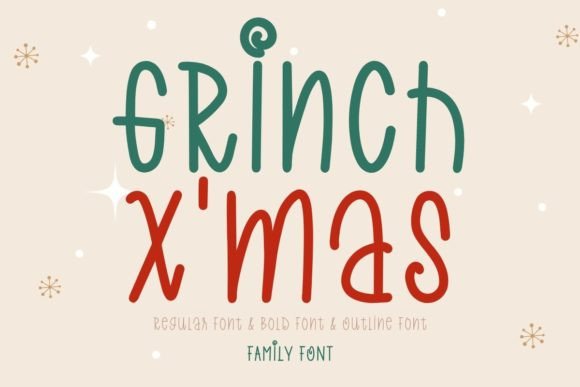 Grinch X’mas Font - Featured Image