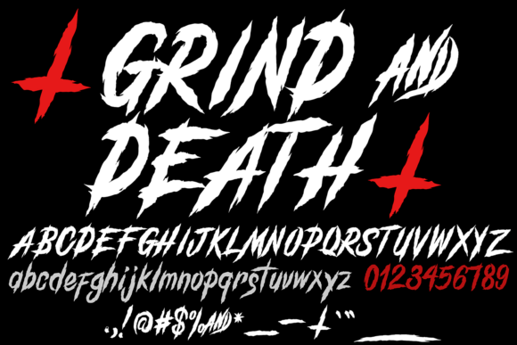Grind and Death Font - Featured Image