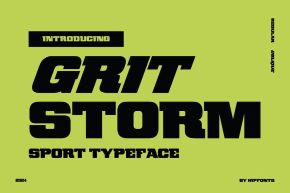 Gritstorm Font - Featured Image