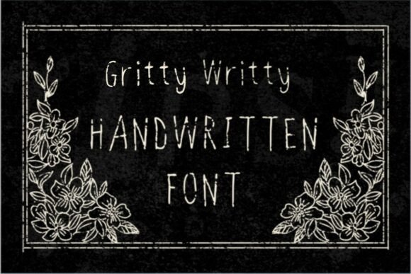 Gritty Writty Font - Featured Image