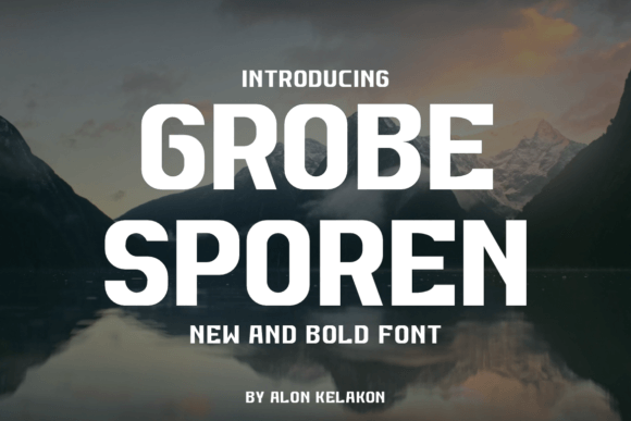 Grobe Sporen Font - Featured Image