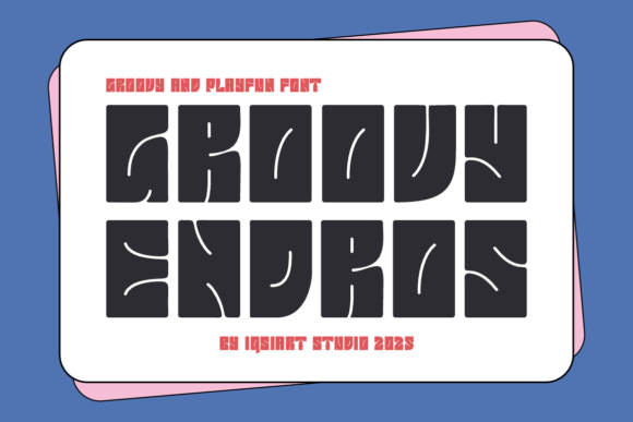 Groovy Endros Font - Featured Image