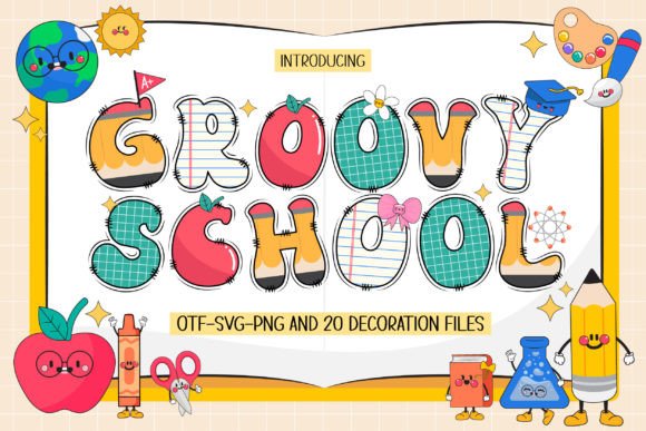 Groovy School Font - Featured Image
