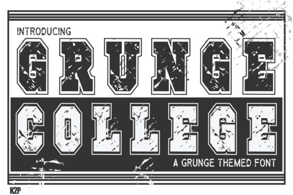 Grunge College Font - Featured Image
