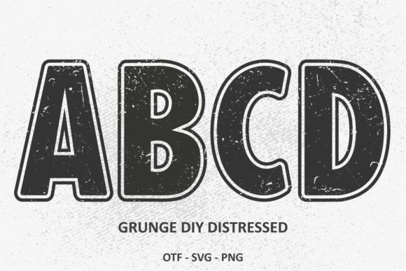 Grunge Diy Distressed Font - Featured Image