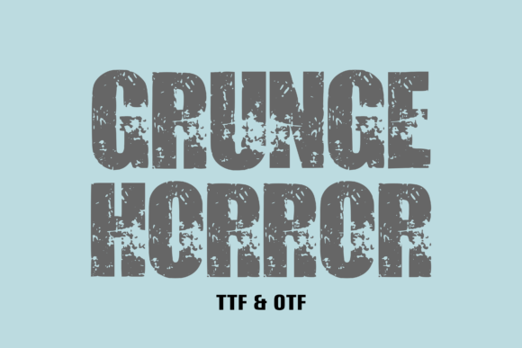 Grunge Horror Font - Featured Image
