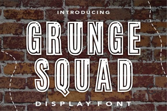 Grunge Squad Font - Featured Image