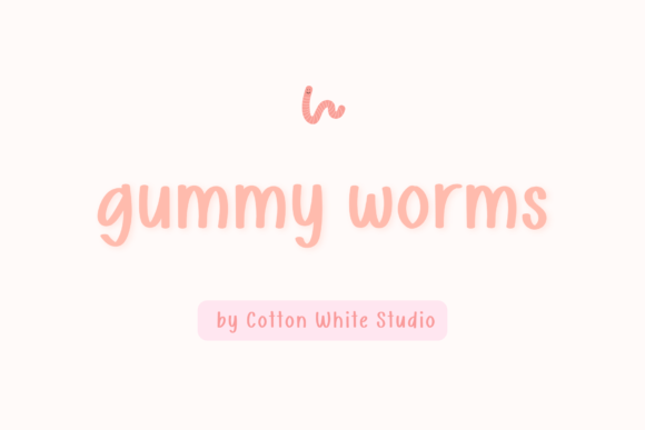 Gummy Worms Font - Featured Image