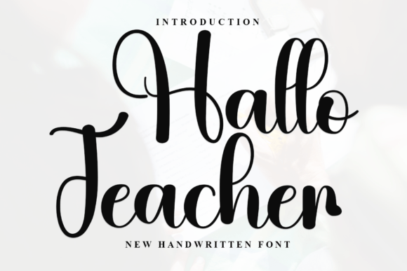 Hallo Teacher Font Font - Featured Image