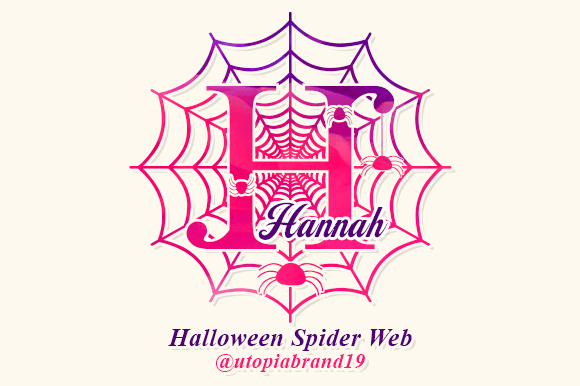 Halloween Spider Web Monogram Font - Featured Image