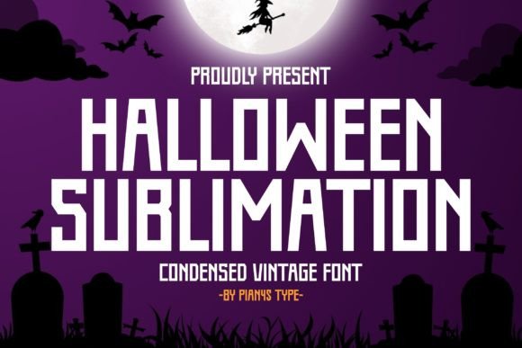 Halloween Sublimation Font - Featured Image