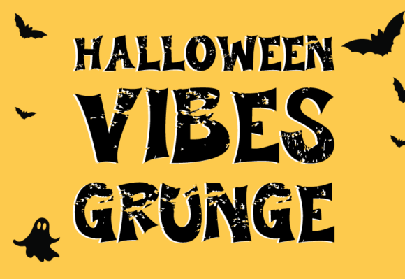 Halloween Vibes Grunge Font - Featured Image