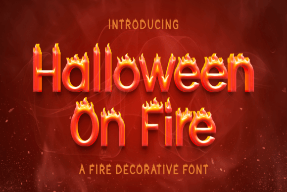 Halloween on Fire Font - Featured Image